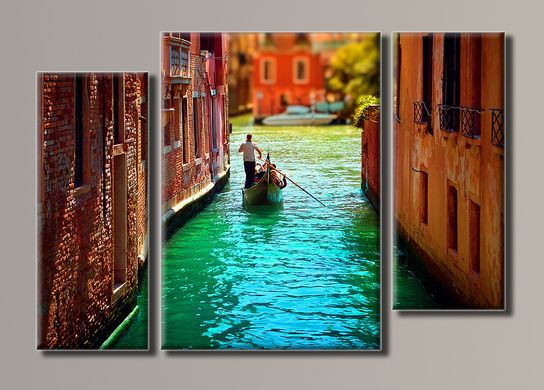 Модульна картина на полотні з 3-х частин "Венеція"
