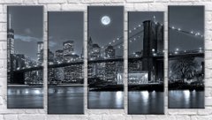Модульна картина на полотні з 5-ти частин "New York City"