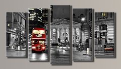 Модульна картина на полотні з 5-ти частин "London"