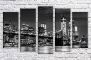 Модульная картина на холсте из 5-ти частей "NYC"