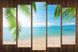 Модульна картина на полотні з 5-ти частин "Тропічний пляж"