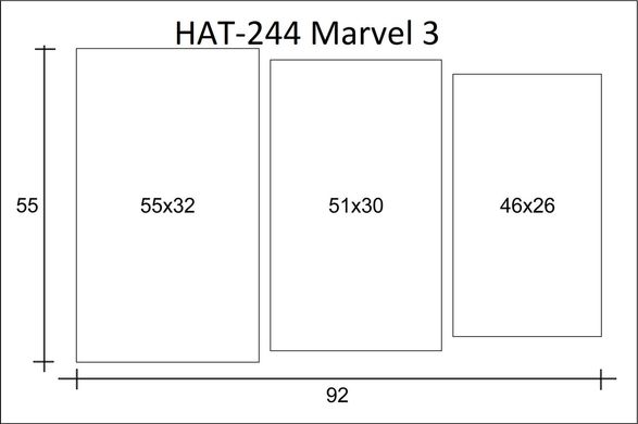 Модульна картина на полотні з 3-х частин "Marvel 3"