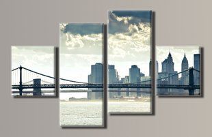 Модульная картина на холсте из 4-х частей "New York City "