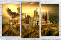Модульна картина на полотні з 3-х частин "Гаррі Поттер"