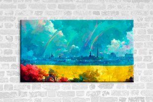 Картина на холсте "Город будущего"