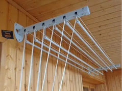 Сушка для білизни настінно-стельова з посиленою металевою конструкцією "Floris" 1 м
