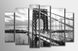 Модульна картина на полотні з 6-ти частин "Міст"