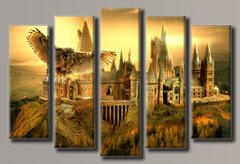 Модульная картина на холсте из 5-ти частей "Гарри Поттер"
