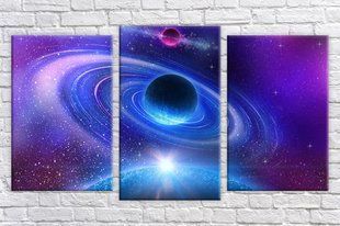 Модульная картина на холсте из 3-х частей "Космос"