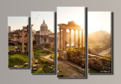 Модульна картина на полотні з 4-х частин "Рим"