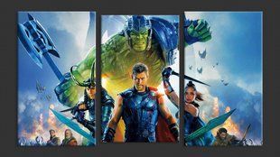 Модульная картина на холсте из 3-х частей "Marvel"