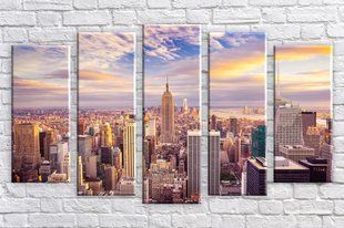 Модульная картина на холсте из 5-ти частей "NYC 19"