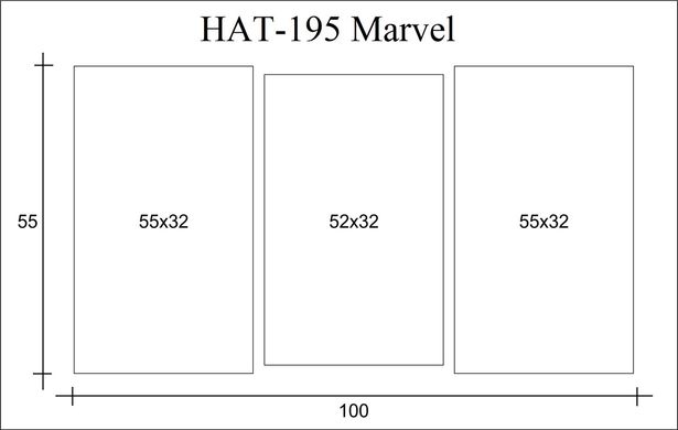 Модульная картина на холсте из 3-х частей "Marvel"