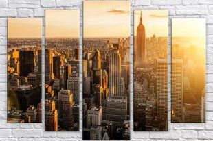 Модульная картина на холсте из 5-ти частей "NYC 15"