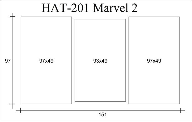 Копія Модульна картина на полотні з 3-х частин "Marvel 2"