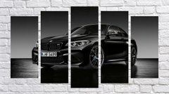 Модульная картина на холсте из 5-ти частей "BMW"