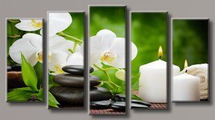 Модульная картина на холсте из 5-ти частей "Spa"